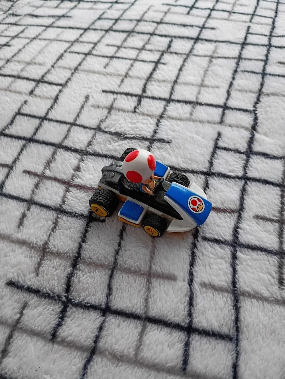 Mario Kart Toad Kart Kids Toy Vehicle - Blue and White